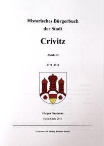 Historical Book of Citizens of the Town Crivitz front page
